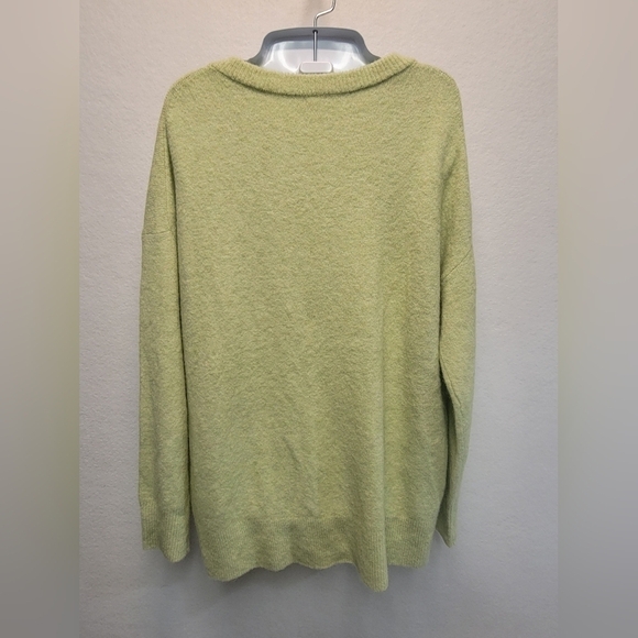 ARITZIA THE GROUP BABATON Size Medium Palm Green Oversized Women's Wool Blend - Picture 5 of 11